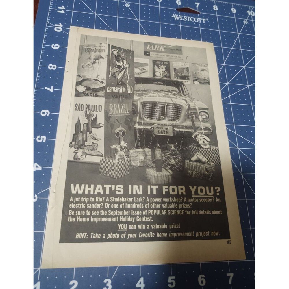 Lark 1950 Vintage Rare Original Magazine Print Ad